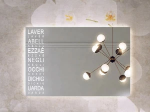 ARTELINEA Прямоугольное зеркало со встроенной подсветкой для ванной  Tra / trc