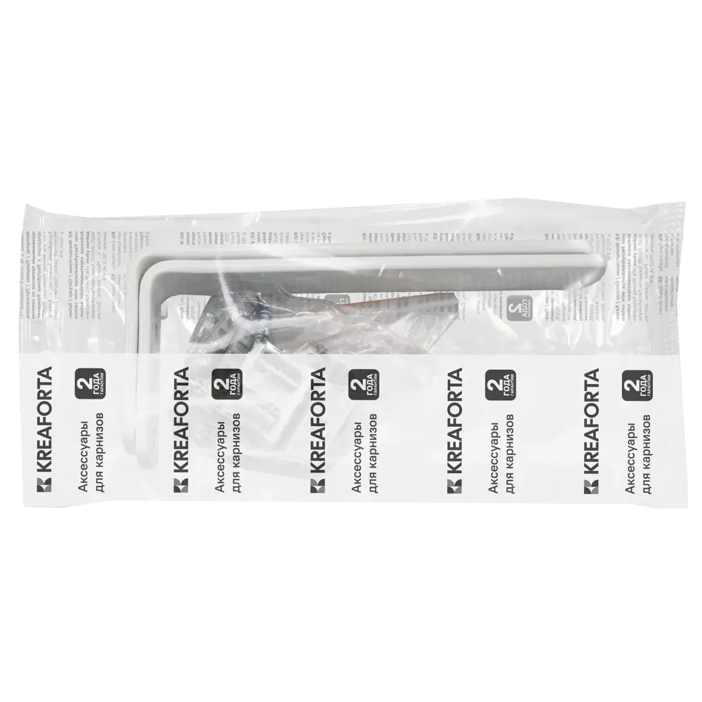 Кронштейн для шинного карниза настенный KREAFORTA 15 см металл цвет белый STLM-2012217 - Вид №1