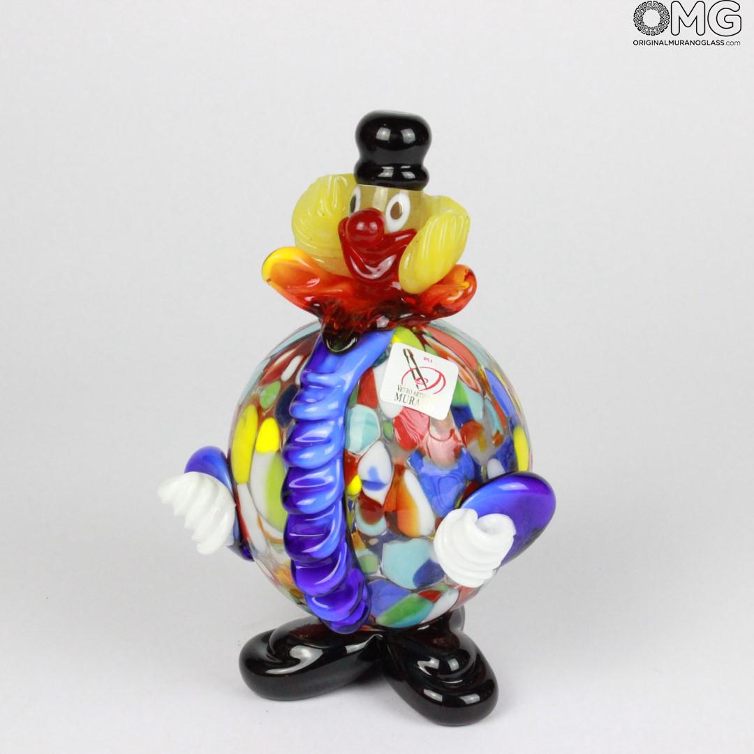 833 ORIGINALMURANOGLASS Статуэтка Клоун-Монгольфиер - муранское стекло OMG 12 см  - Вид №1