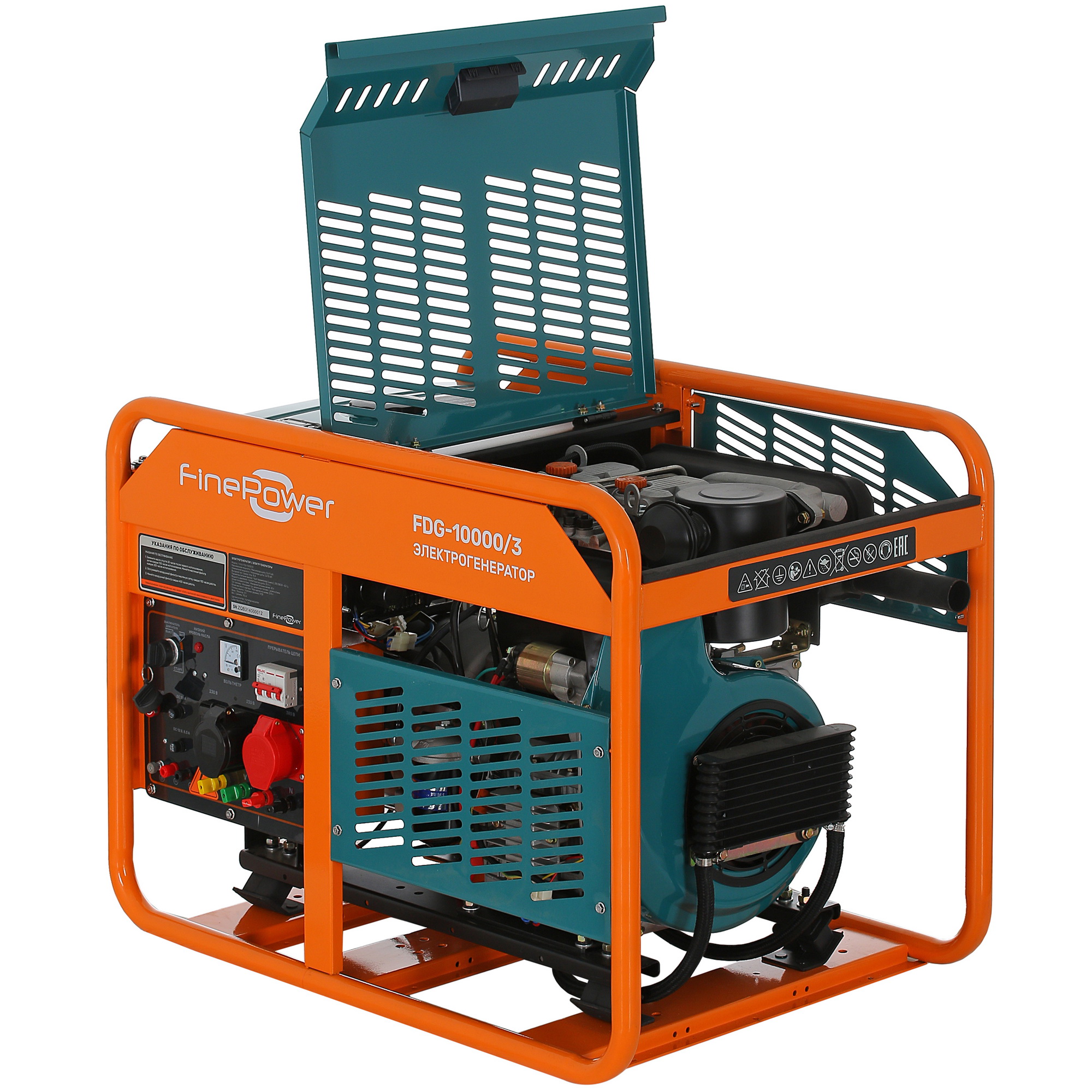 Электрогенератор  дизельный  FinePower FDG-10000/3 5403382 STDN-0145239 - Вид №6