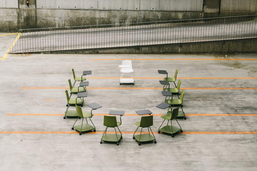 ENEA Стул для конференций из полипропилена с ящиком для хранения Tray sun-id-1463772 - Вид №15