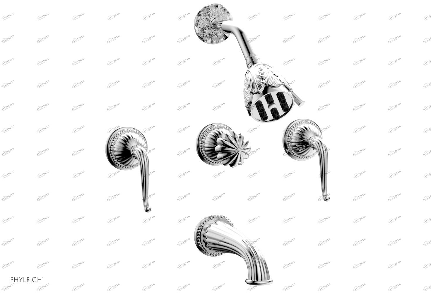 Смеситель для душа GEORGIAN & BARCELONA Phylrich  K2141-026 Хромированный 