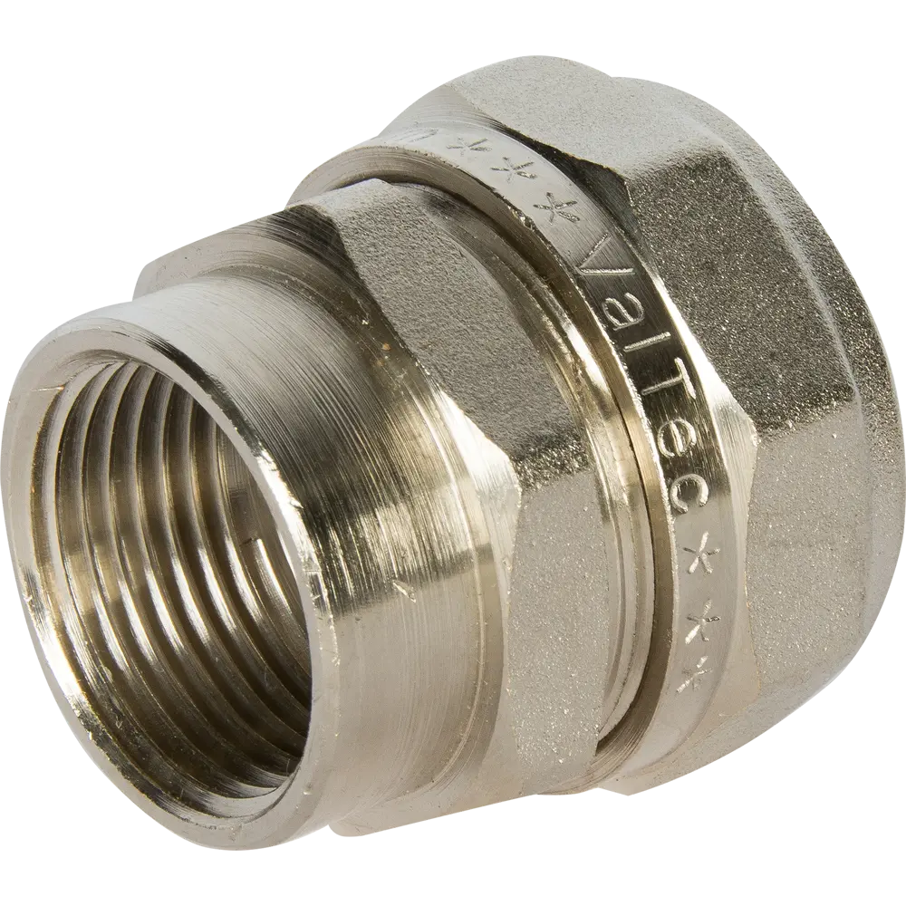 Переходник Valtec 1"x32 мм ВР никелированная латунь VTM.302 STLM-2197254