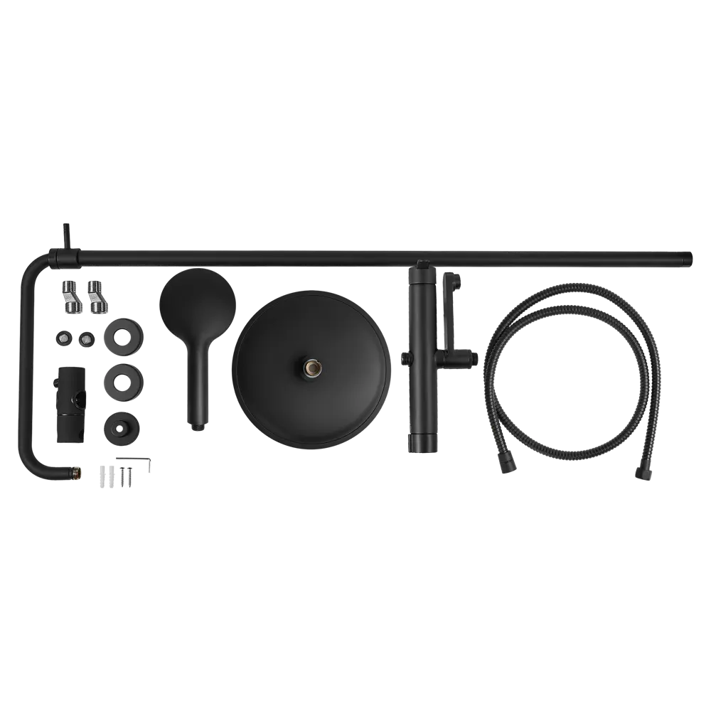Душевая система KONSENSA Нарни SA3393PC со смесителем 3 режима цвет черный матовый STLM-2040164 - Вид №5