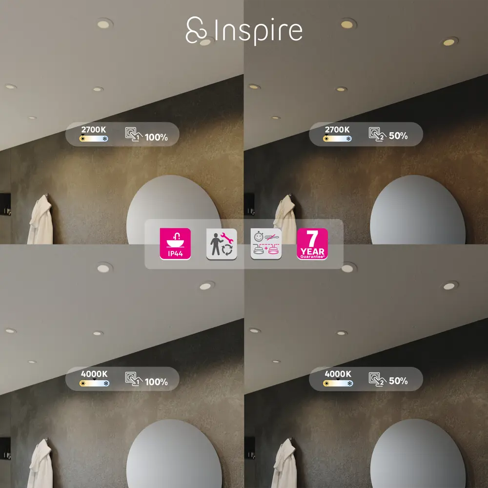 INSPIRE Extraf XS - регулируемый влагозащищенный спот для настенного монтажа 85323786 STLM-0923388 - Вид №3