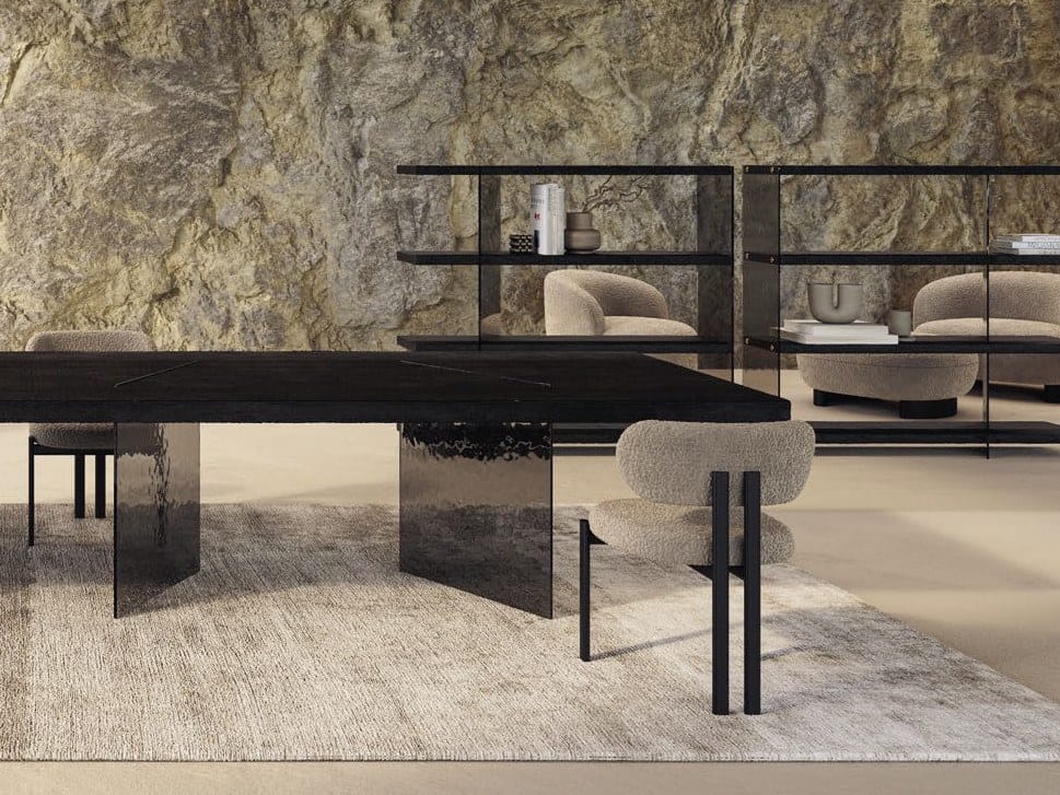 Книжный шкаф из дерева и стекла Naturedesign Origin ARCH-00070263 - Вид №4