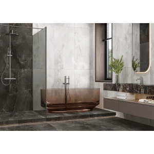 Глазурованный керамогранит Alma Ceramica Edition 07 60x120 см 1.44 м² лаппатированный цвет серый 89458833 STLM-2172330
