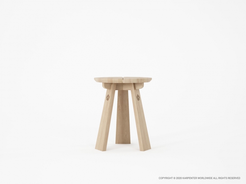 609_1287 Круглый табурет Karpenter East