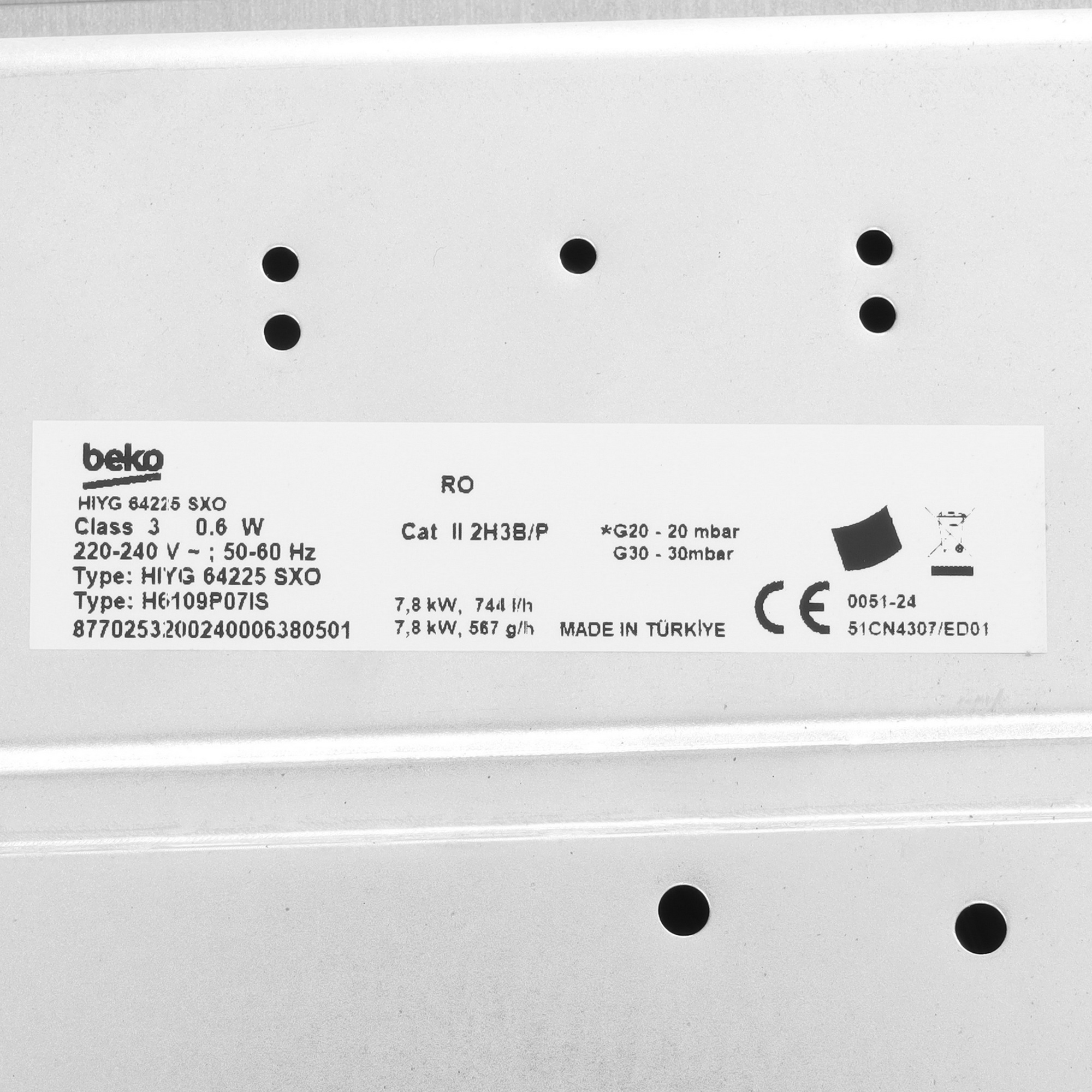 9075134 Газовая варочная поверхность Beko HIYG 64225 SXO STDN-0040735 - Вид №4