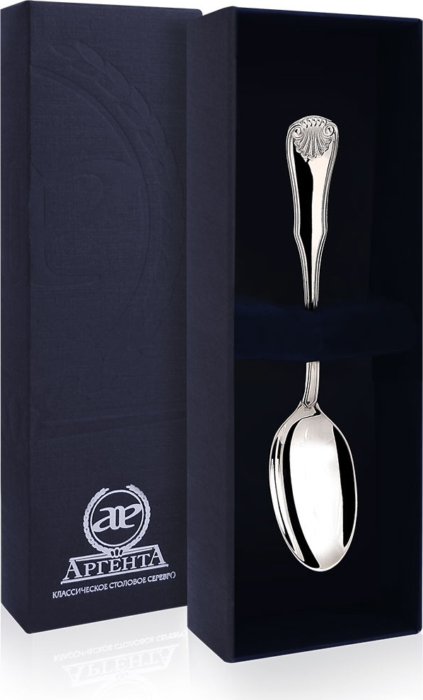 10526478 Аргента (Россия) Ложка кофейная "Визит" Серебро 925 