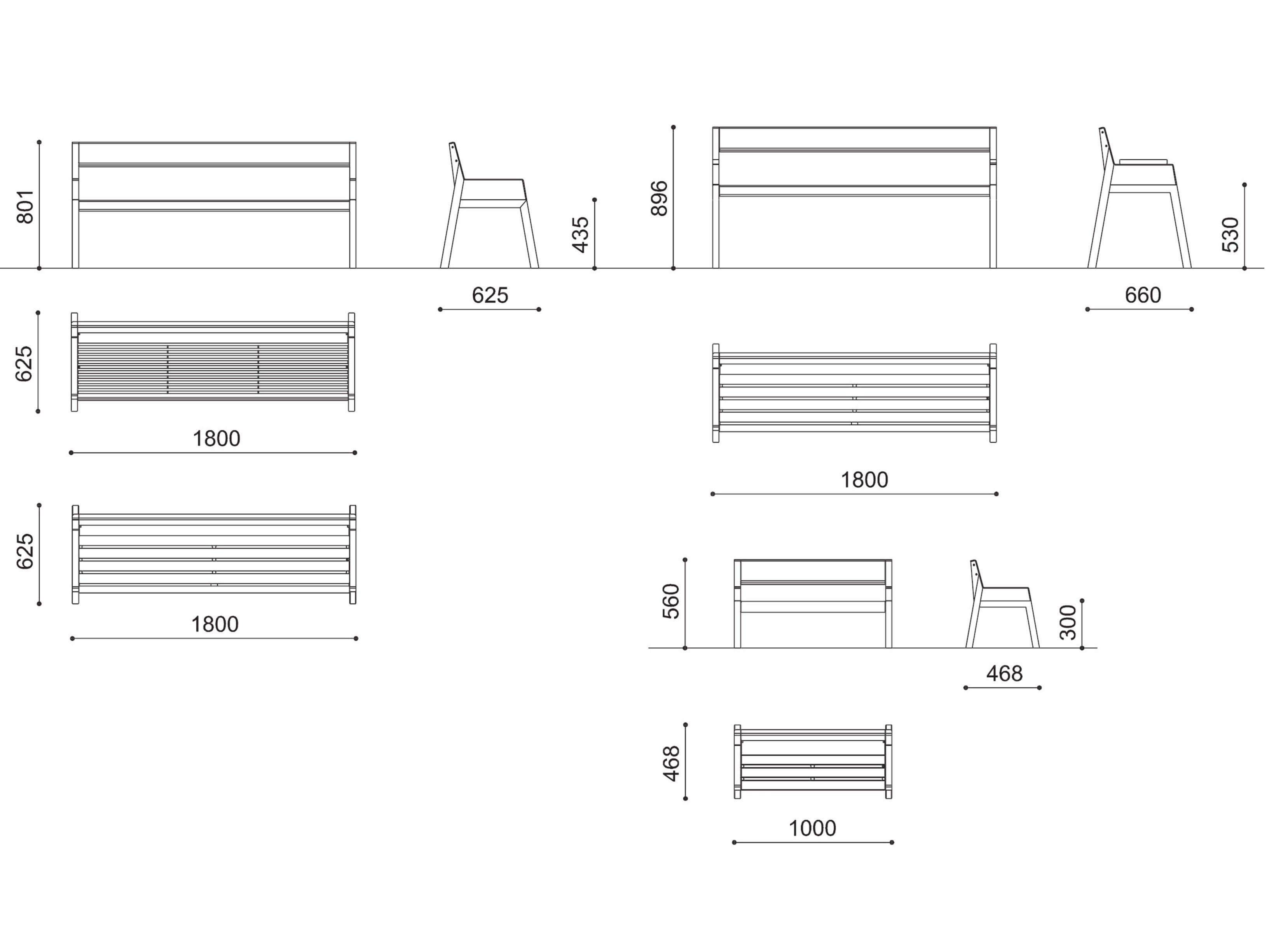 Стальная скамья со спинкой с подлокотниками City Design Casteo ARCH-00032759 - Вид №4