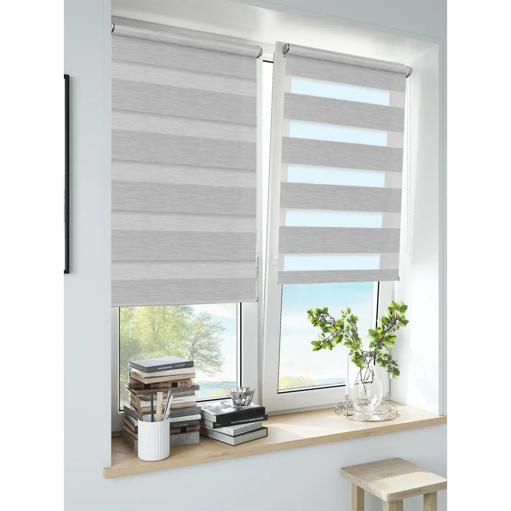 INSPIRE Moscou - Рулонная штора день-ночь серого цвета 140×175 см 85225622 STLM-0060057 - Вид №9