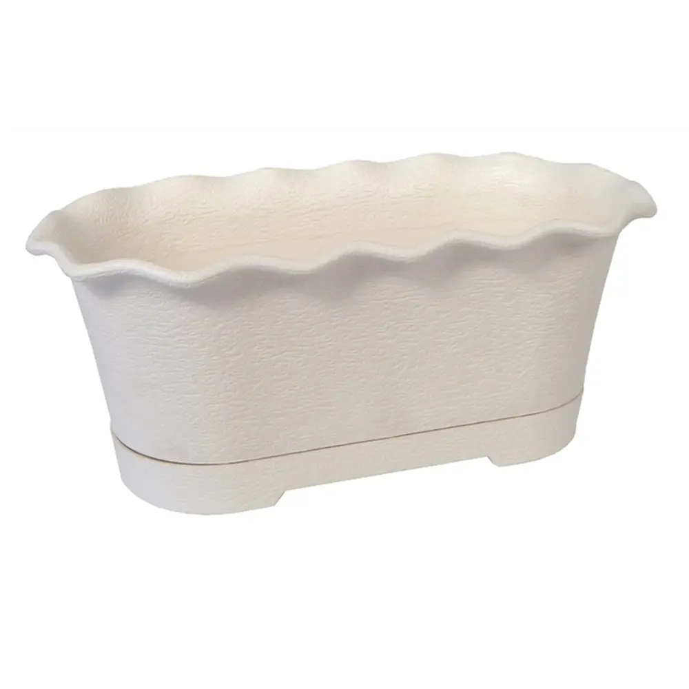 Ящик балконный «Флер» кремовый 40 см, пластик Santreyd STLM-2167114