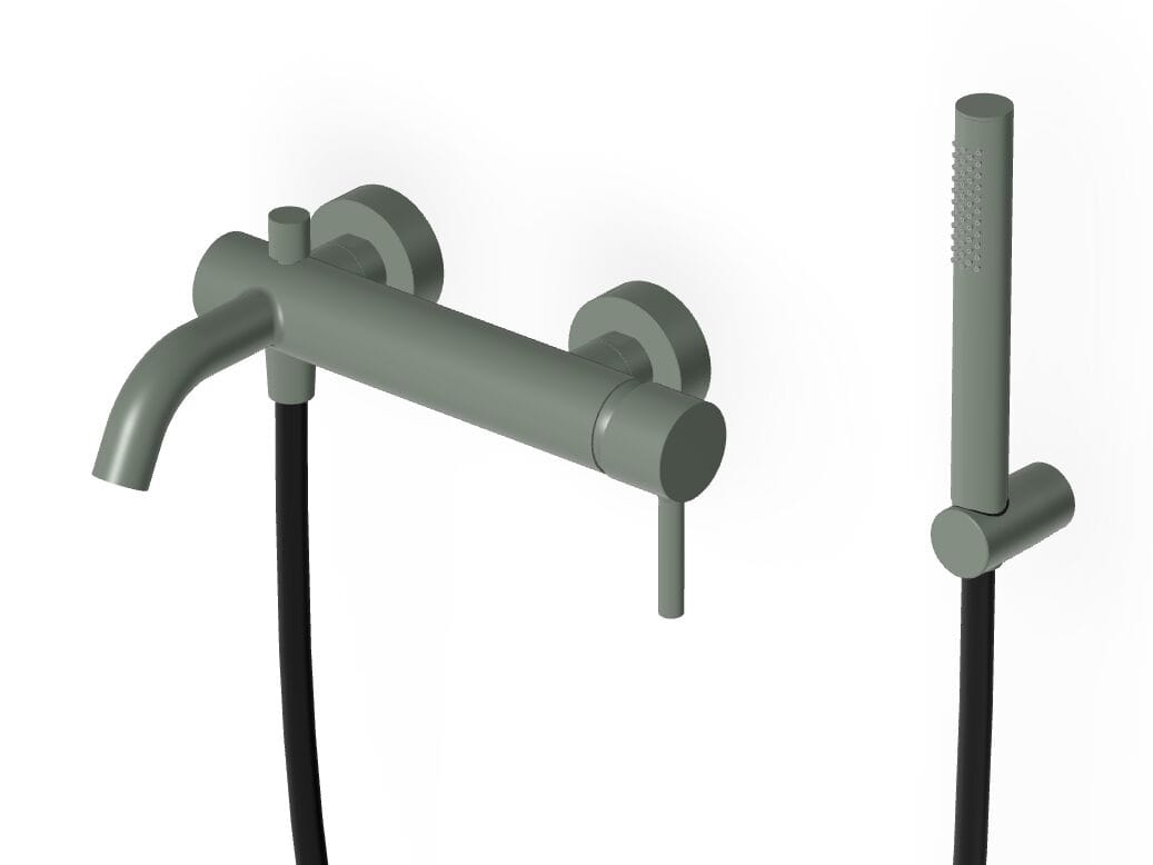 Однорычажный настенный смеситель для ванны / душа с ручным душем Zucchetti Pan S ARCH-00024323