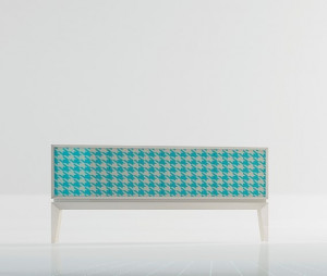 107669 Сервант Coco бело-голубой La Ebanisteria Triangle