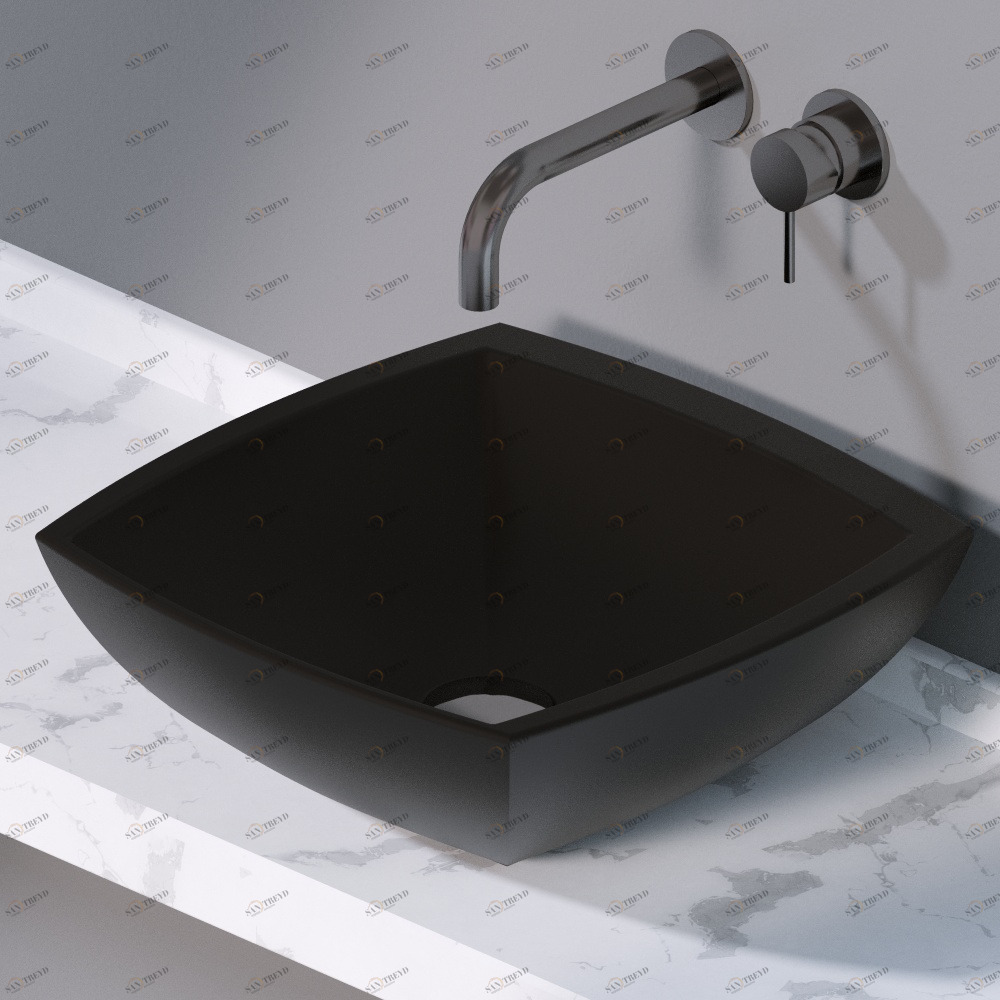 L246105 Накладная раковина на столешницу  квадратная A. e T. Italia SPOT AeT ITALIA