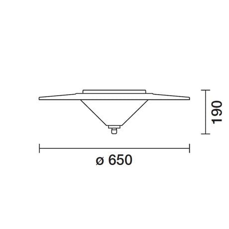 Алюминиевая головка полюса Сид заливки формы iGuzzini Сумерки ARCH-00138742 - Вид №5