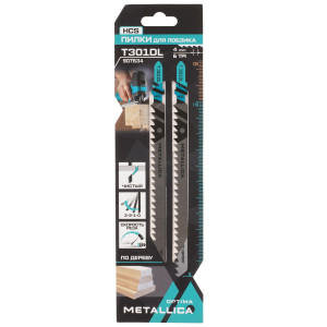 Пилки для лобзика METALLICA Optima T301DL 9194022
