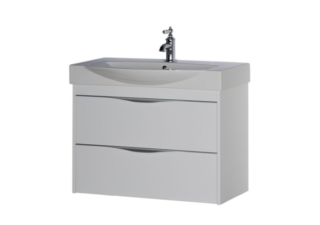 Тумба под раковину Aquanet Франка 85 белый sun-id-275456 - Вид №4