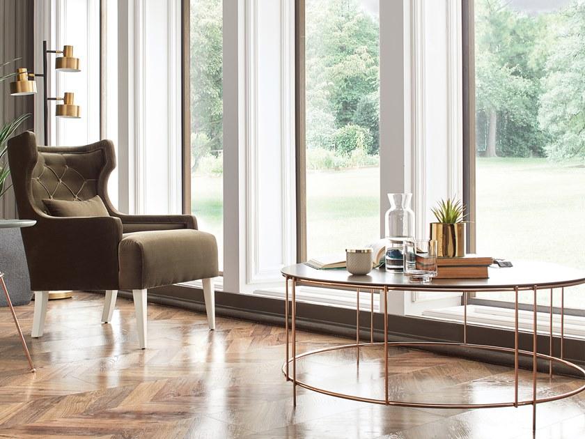 Enza Home Круглый деревянный журнальный столик Piedra sun-id-1432730 - Вид №3