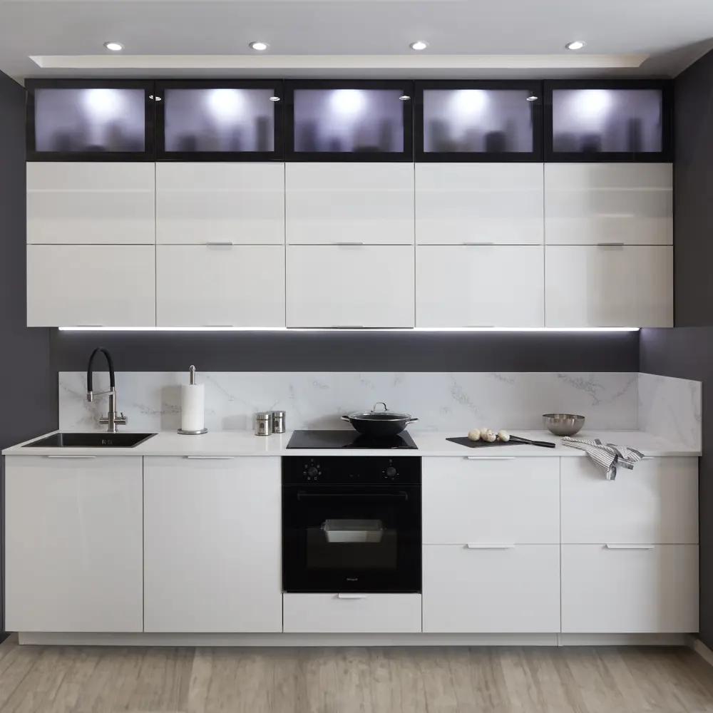 Фасад Вельск Delinia ID с матовым стеклом и алюминиевой рамой 39.7×102.1 см 86799235 STLM-0874126 - Вид №12