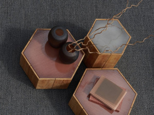 Шестигранный садовый столик