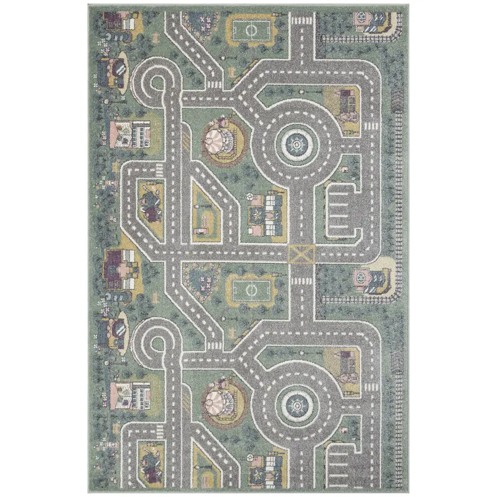 Santreyd Ковер Призма 100x150 см с фризе ворсом зеленый 89376422 STLM-1429782 - Вид №1