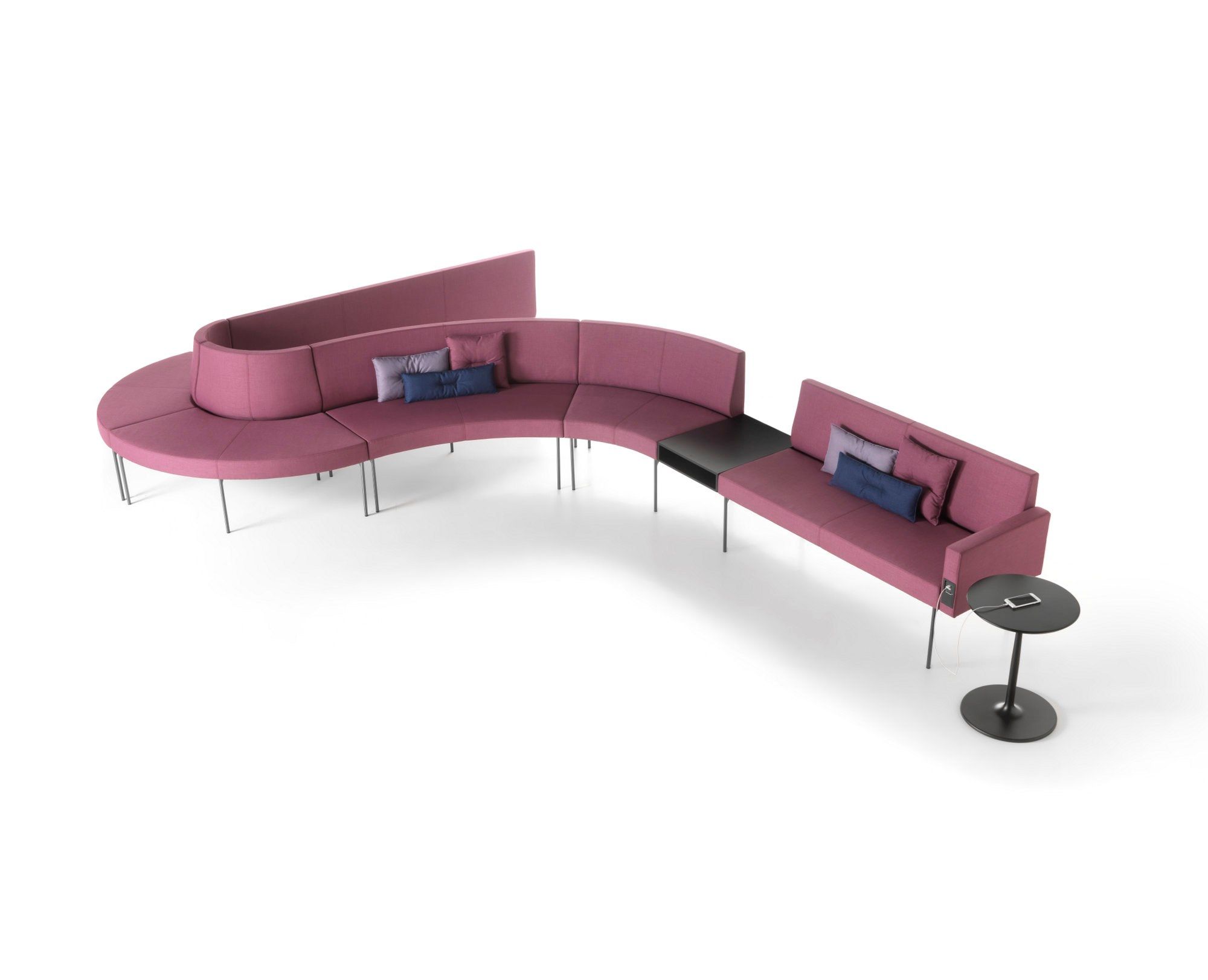 Модульная скамья из ткани со спинкой SITIA Laguna ARCH-00146120 - Вид №35