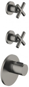 36503979-99_1_36607892-99_2 Xtool термостатный модуль с 2 вентилями - dark platinum matt Dornbracht Tara.