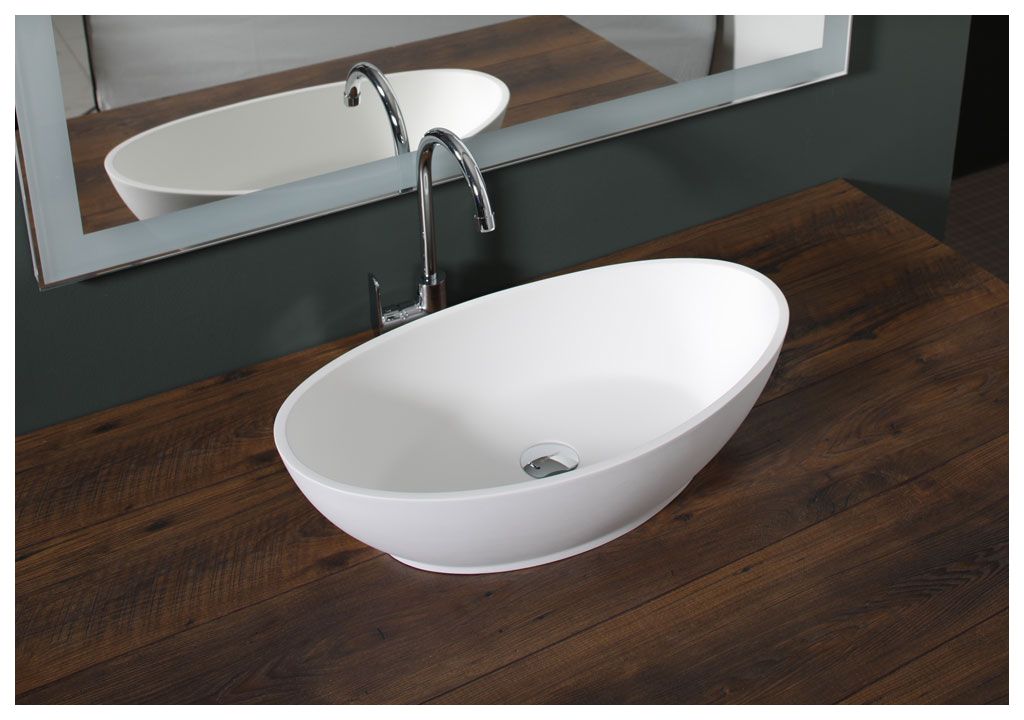 PW1 Накладная раковина на столешницу  овальная Aquanet  - Вид №5