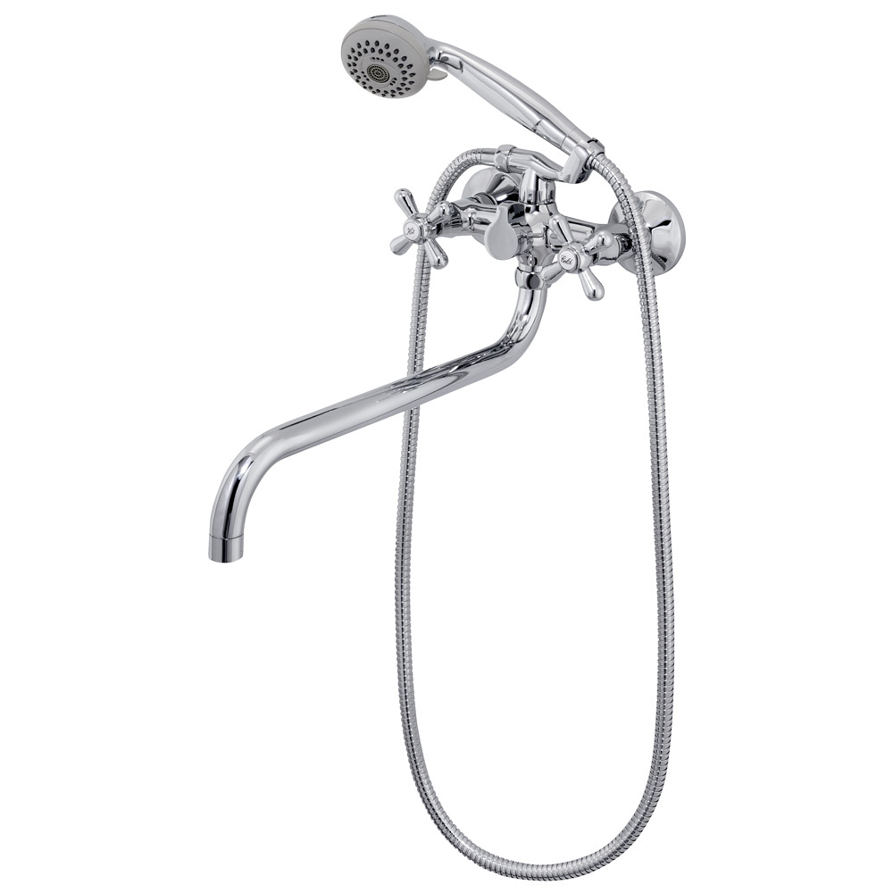 Смеситель для ванны Raiber Classic R2003 с двумя рукоятками R2003 Santreyd  - Вид №1