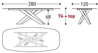 Varaschin Прямоугольный садовый стол System star 244s - Вид №14
