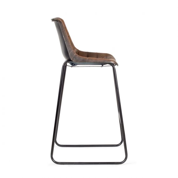 080911 Барный стул из кожи Francisco Segarra Mews Santreyd