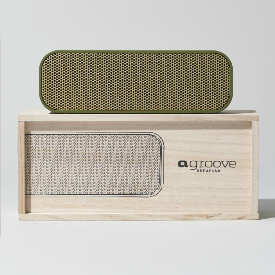 Колонка беспроводная aGROOVE хаки KREAFUNK KFDZ58 - Вид №6