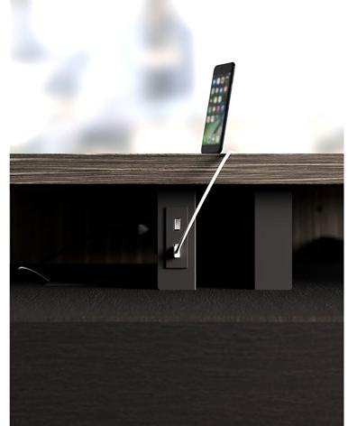 Las Mobili Прямоугольный стол с системой управления кабелями Elite sun-id-1485438 - Вид №5