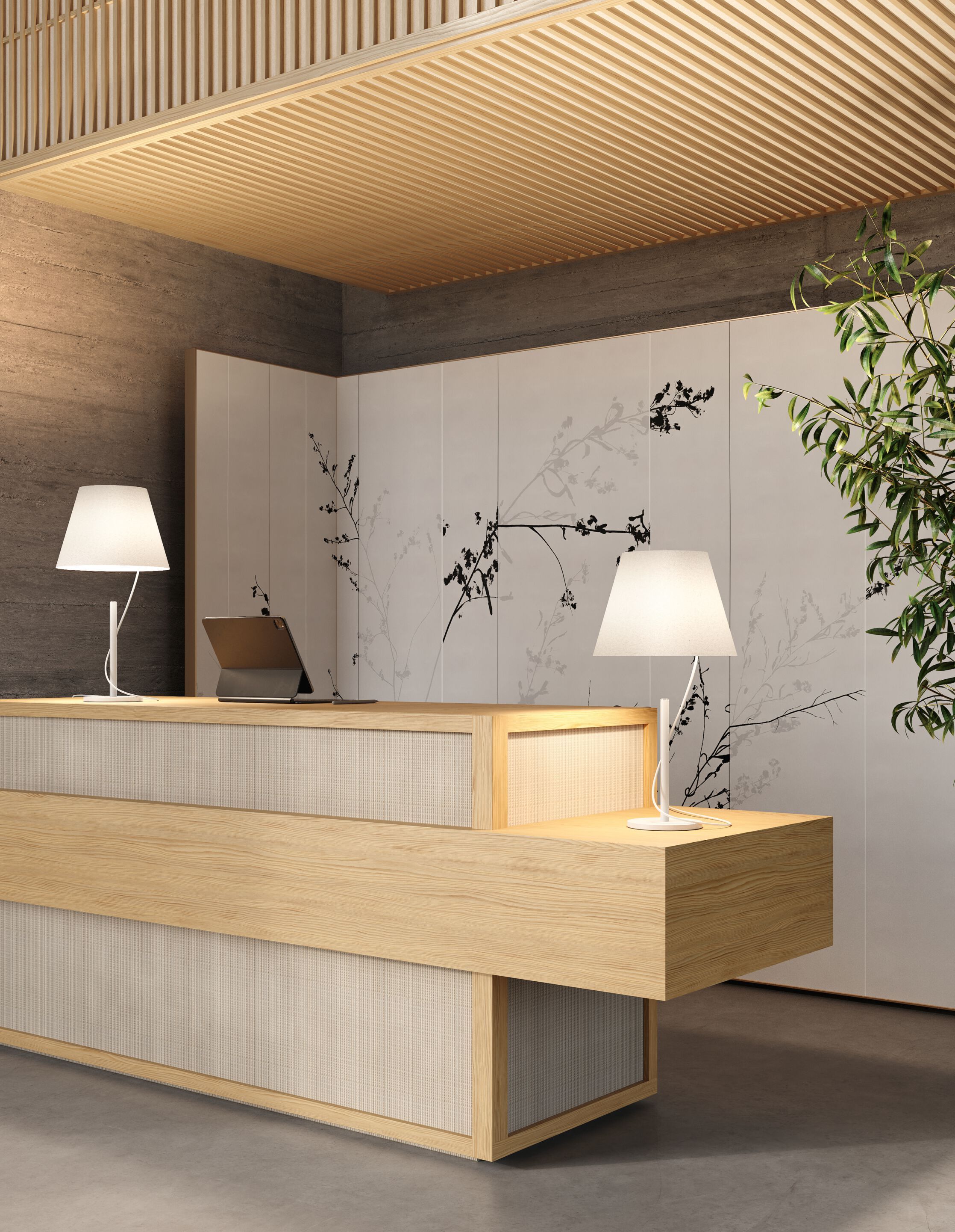 Светодиодная настольная лампа из бумаги и металла Lodes Hover ARCH-00042225 - Вид №2