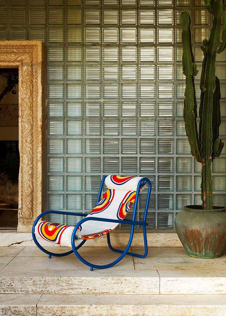 Тканевый шезлонг с подлокотниками Exteta Locus Solus ARCH-00105356 - Вид №5