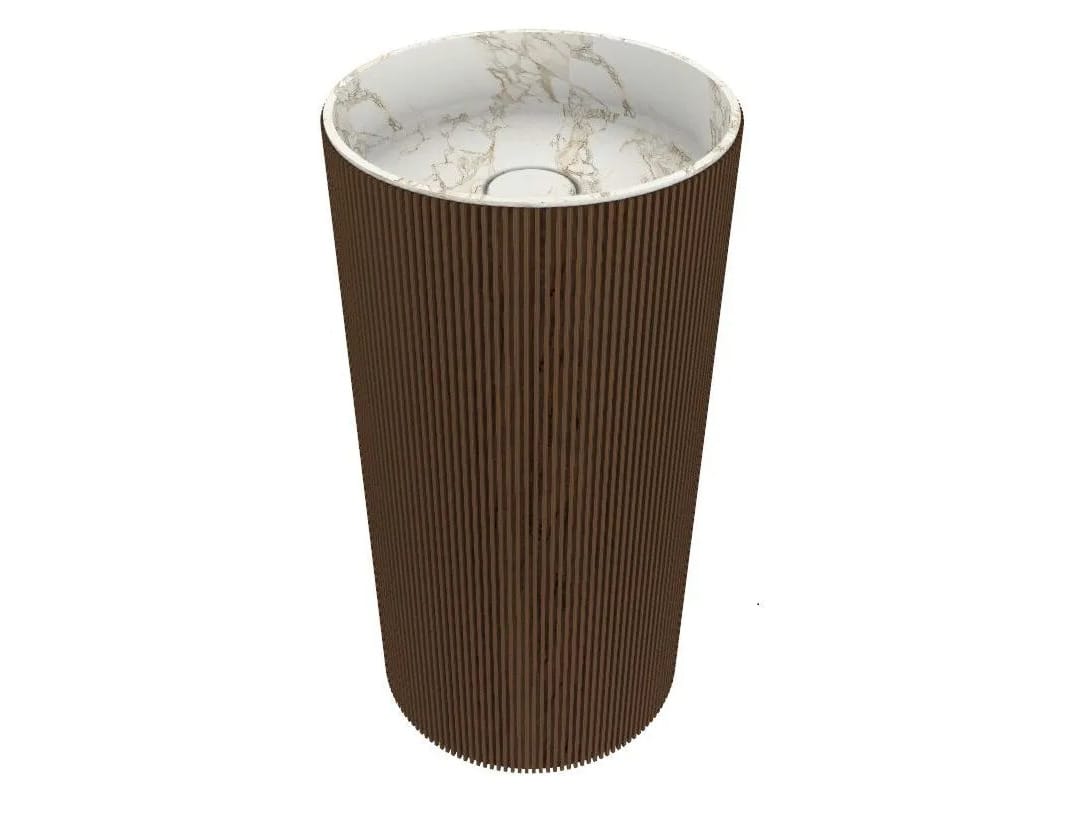 Мраморная круглая отдельно стоящая раковина MOMA Design Tower London ARCH-00092362 - Вид №1