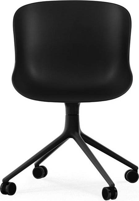 604576 Стул Swivel 4W Black Aluminium / Black Normann Copenhagen Hyg  - Вид №1