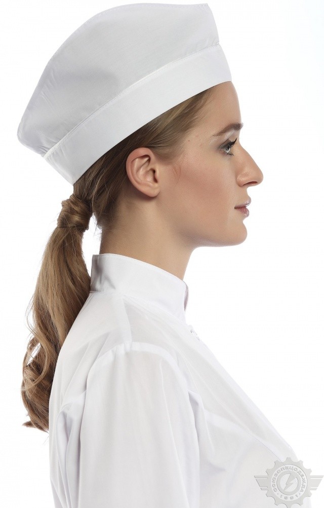 58761 Пилотка белая смесовая  Головные уборы  размер Спецодежда  - Вид №4