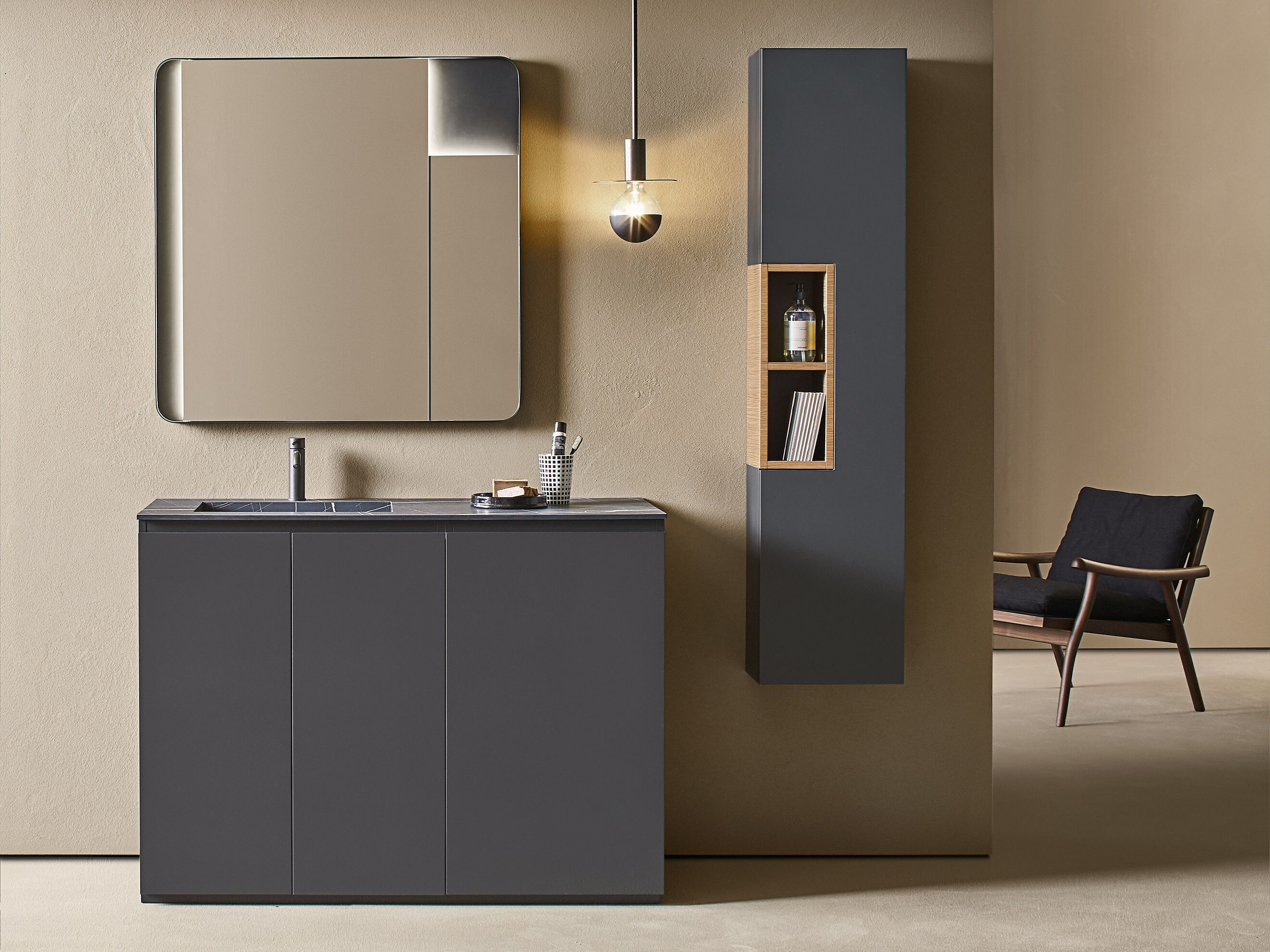 Одноместная напольная раковина со встроенной раковиной Pirovano Midi ARCH-00107428 - Вид №1