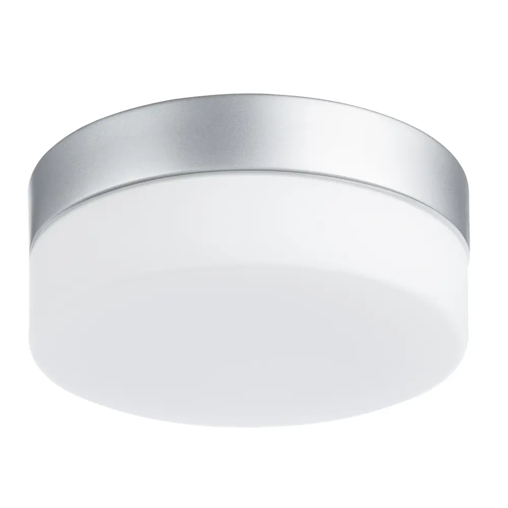 Светильник ЖКХ Aqua 60 Вт IP44, накладной, круг, цвет серебряный Santreyd STLM-2010281 - Вид №2