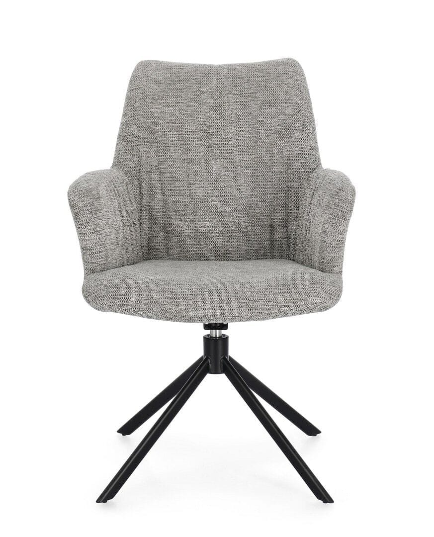 Тканевый поворотный стул с подлокотниками BIZZOTTO ALEXANDER ARCH-00028063 - Вид №16