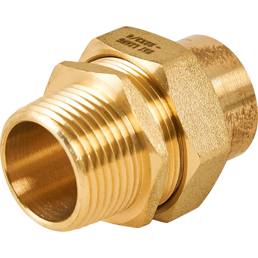 Муфта разъемная Hailiang ø3/4"x22 мм с коническим уплотнением наружная резьба медь STLM-2074570