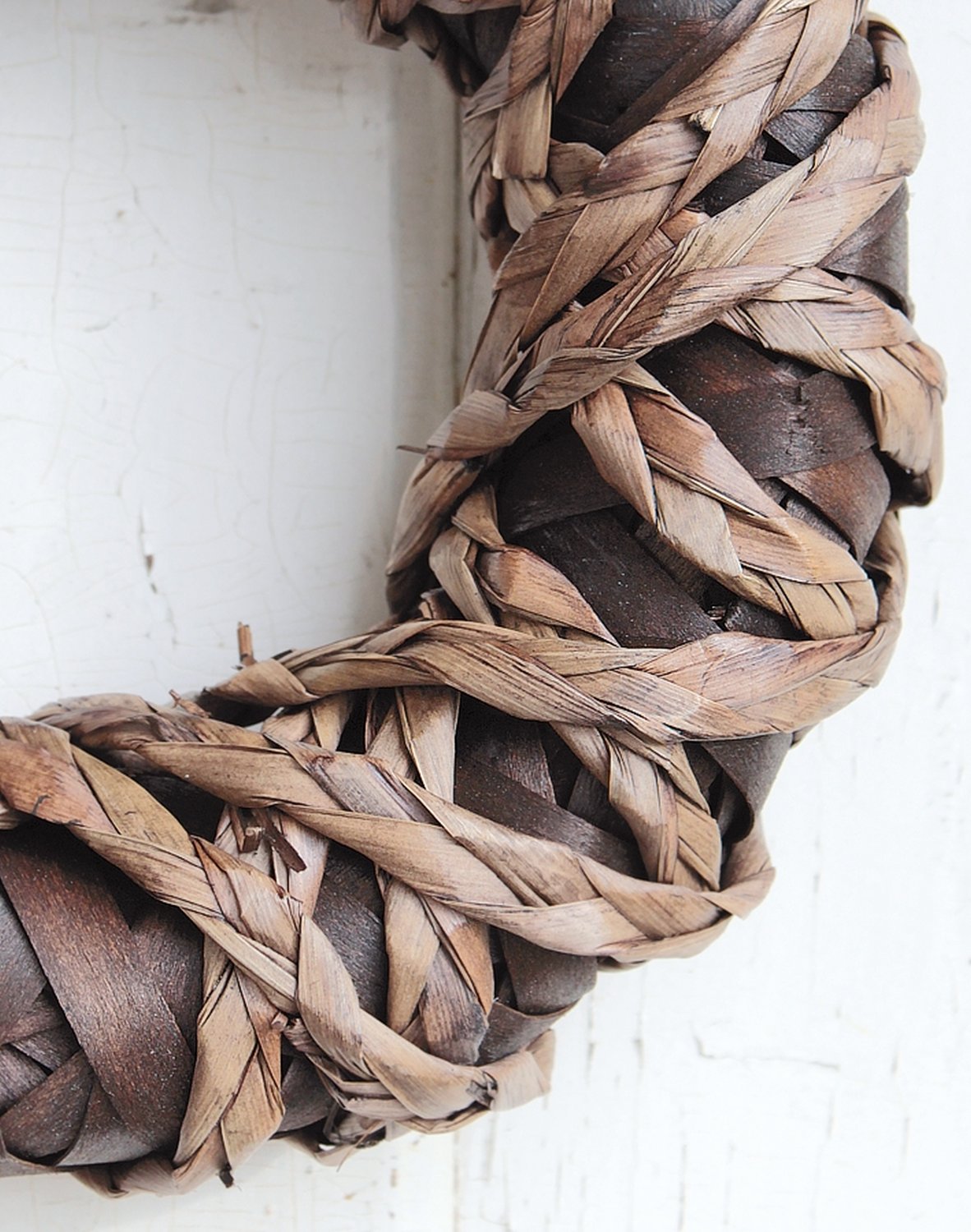 7623 666 a3 Искусственный декоративный венок 'природа' Ø 27 см, коричневый H-andreas  - Вид №1