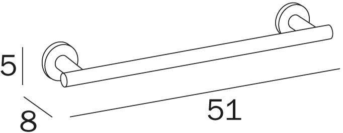 INDA® Вешалка для полотенец Touch A4618 - a4618u - Вид №3