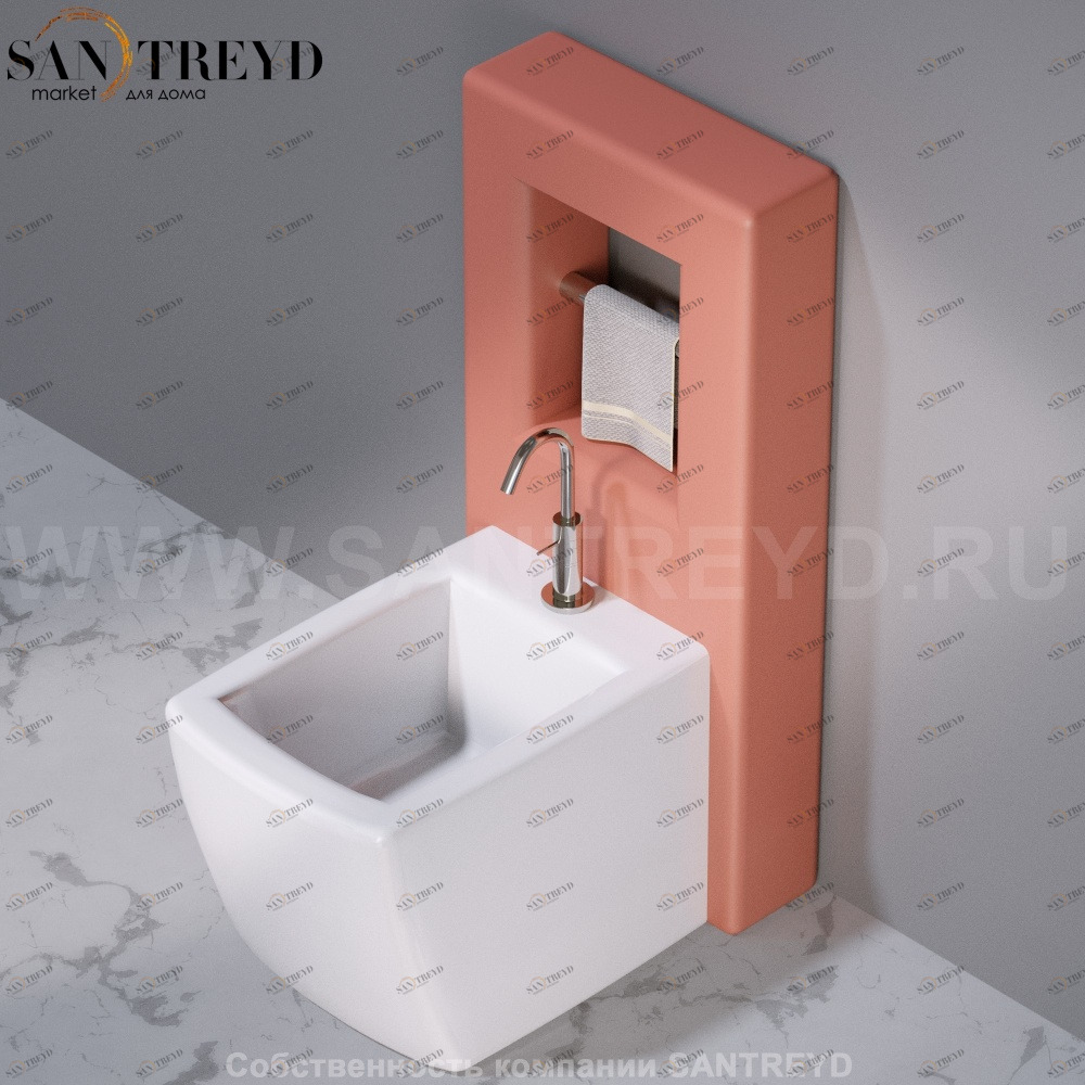 C302VX.142 Настенный керамический шкаф для биде напольное WALL A. e T. Italia AeT ITALIA