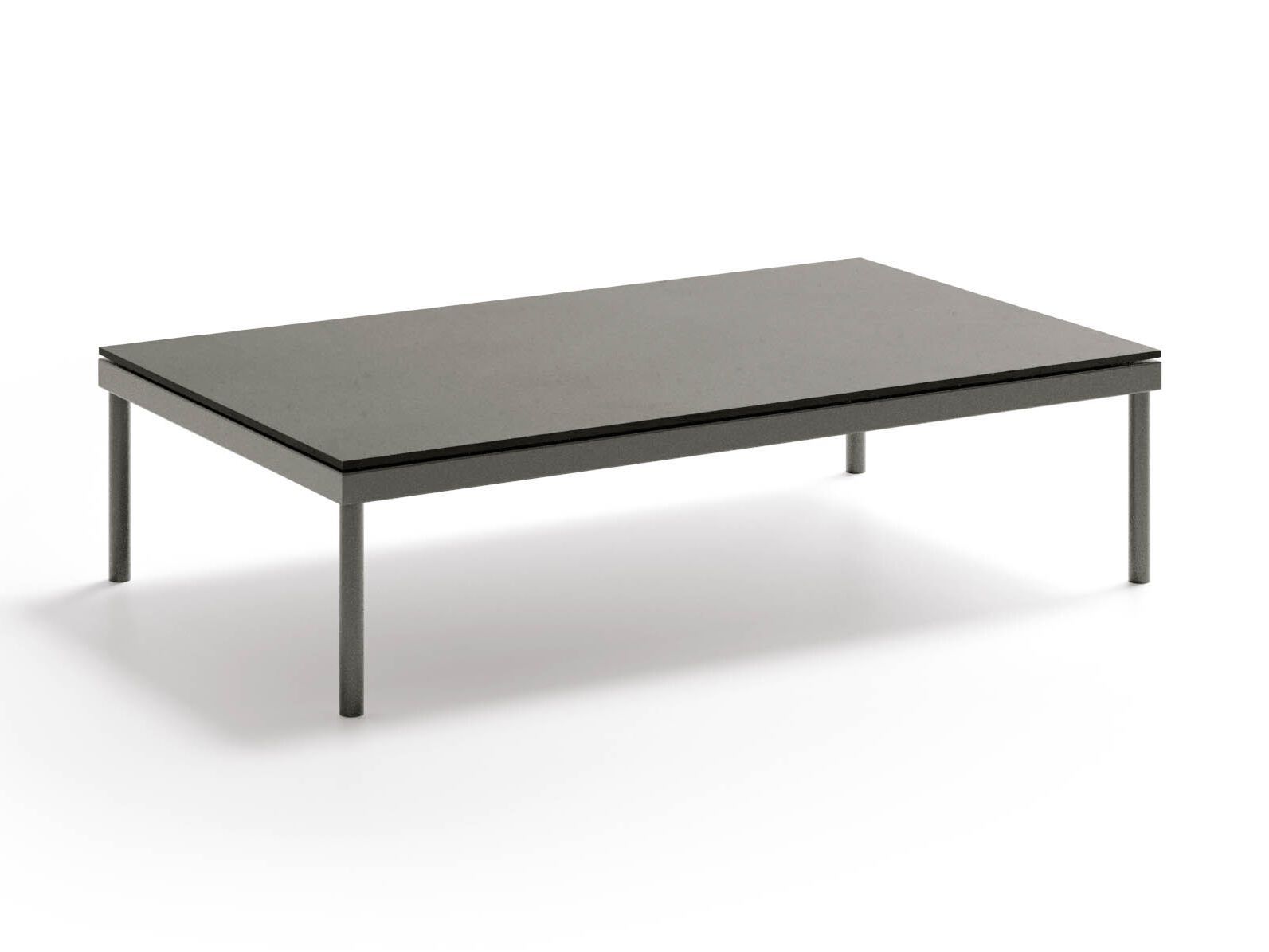 Прямоугольный садовый столик из алюминия и стекла Atmosphera ARCH-00055471