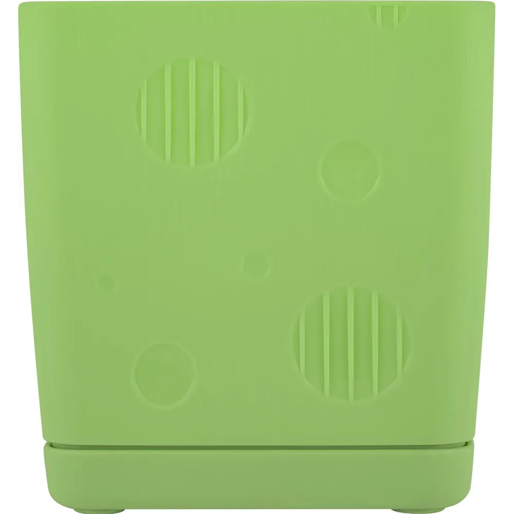 Горшок цветочный Engreen Microcosm 8x8x9 см v0.5 л пластик зеленый INGREEN STLM-2051925 - Вид №1