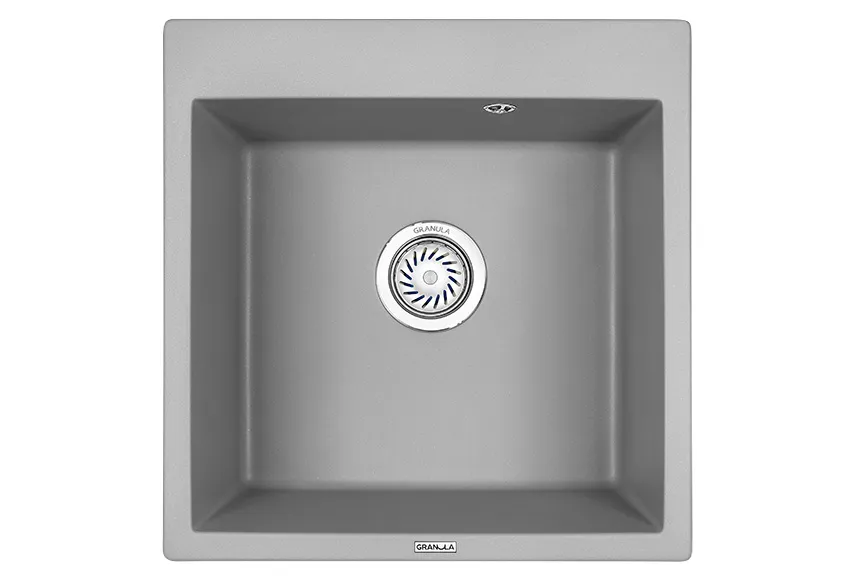 5102, АЛЮМИНИУМ, кухонная мойка, кварц GRANULA 5102-ST111 - Вид №1